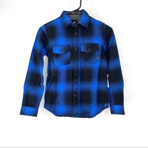 Vans Kid's Monterey III Plaid Button Down Shirt - S